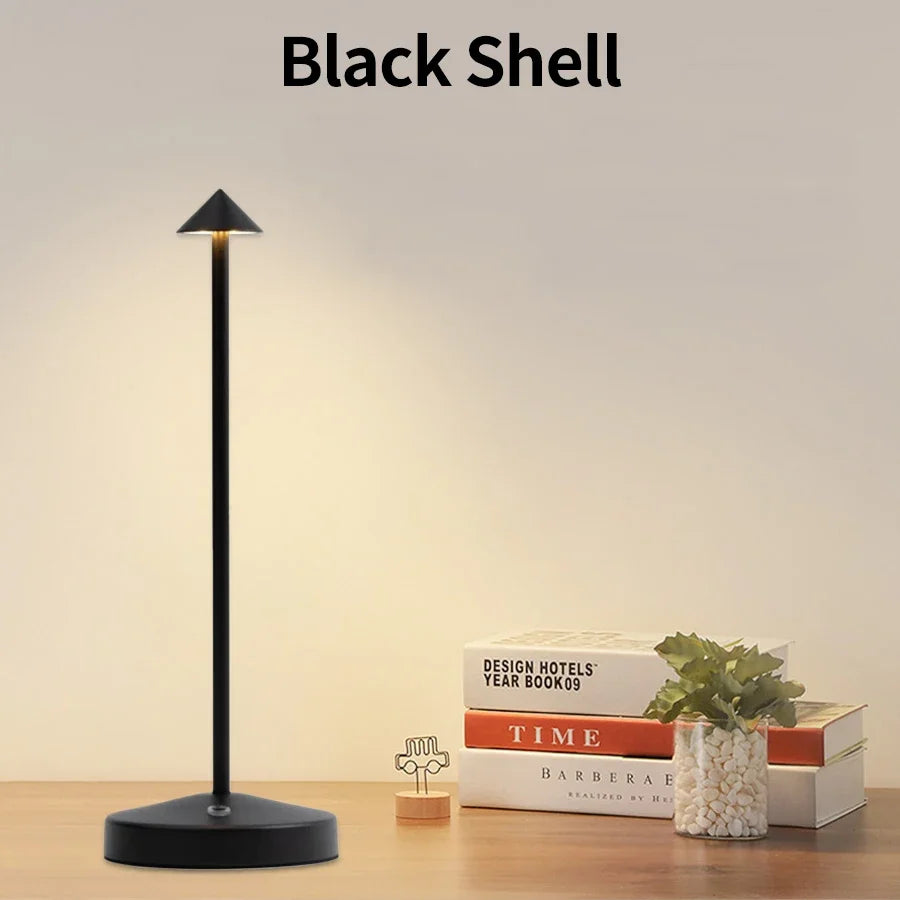 Rechargeable LED Table Lamp with Touch Sensor 3 Color Stepless Dimming